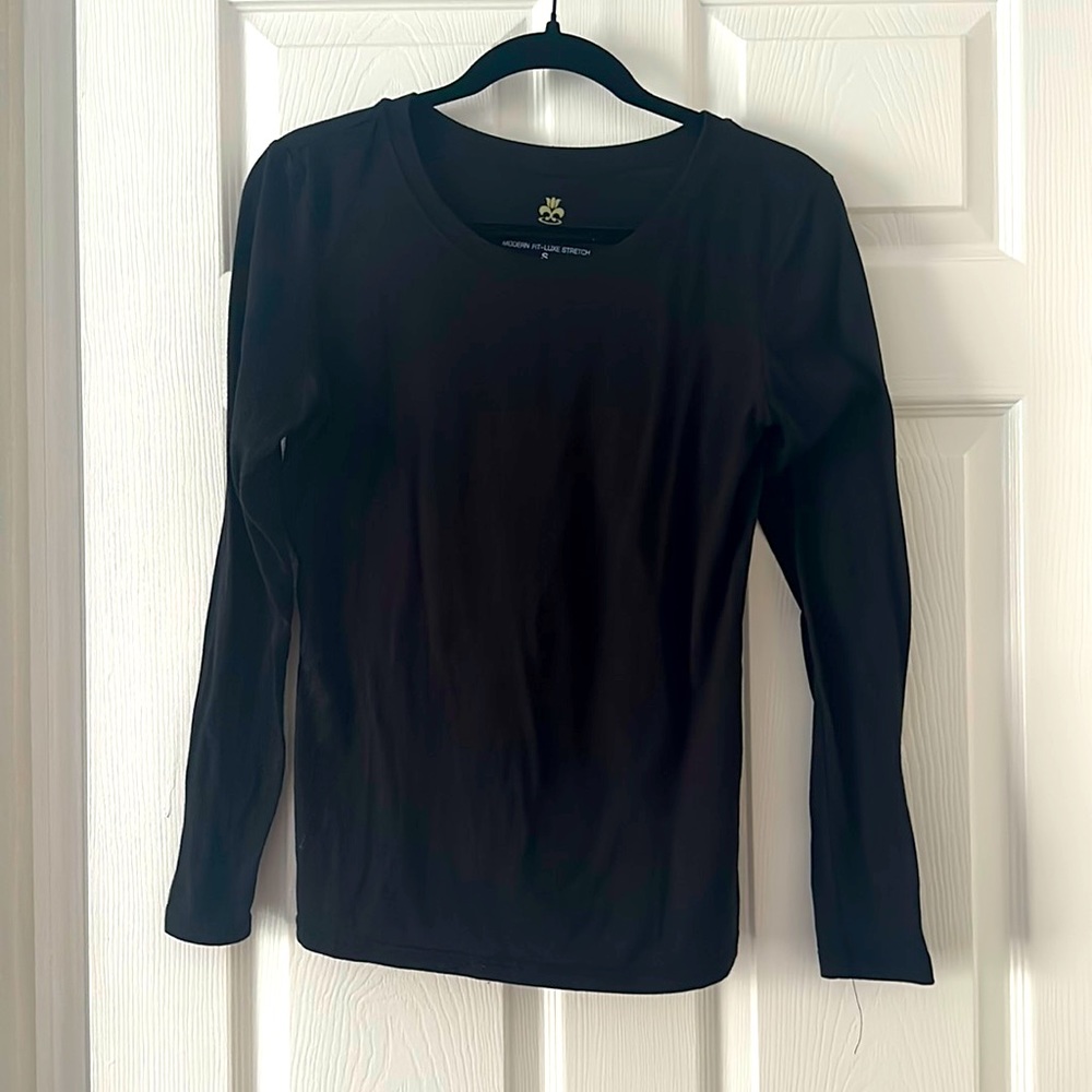 Amazon Plain Black Long-Sleeve Shirt